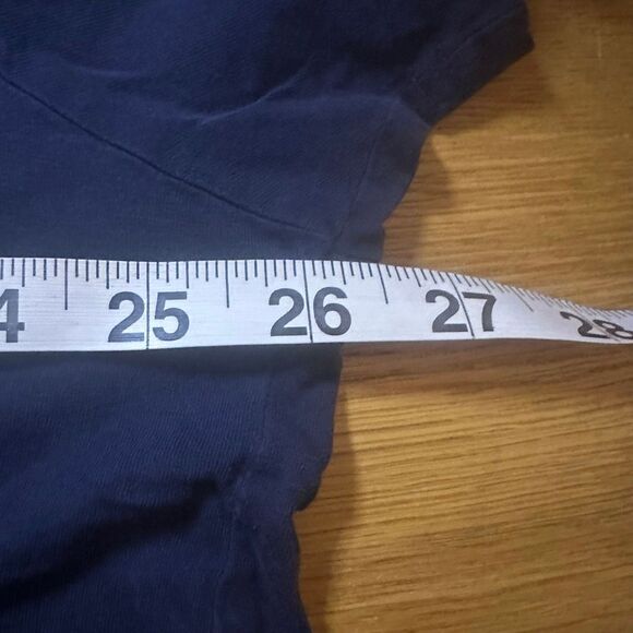 Lacoste Pima cotton t shirt navy 9 - Picture 4 of 7